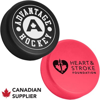 Hockey Puck Stress Reliever - Black or Pink
